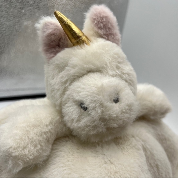 Baby Unicorn Soft Plush Security Blanket Stuffed Animal Fuzzy Soft White Toy. - Picture 9 of 9